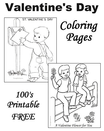 Printable Valentines Day Coloring