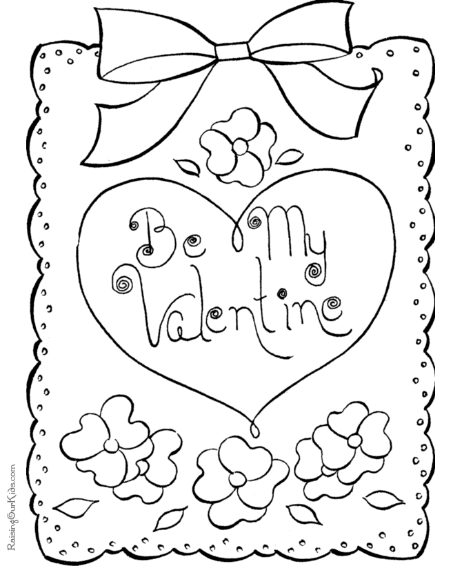 valentine coloring pages for kid - photo #28