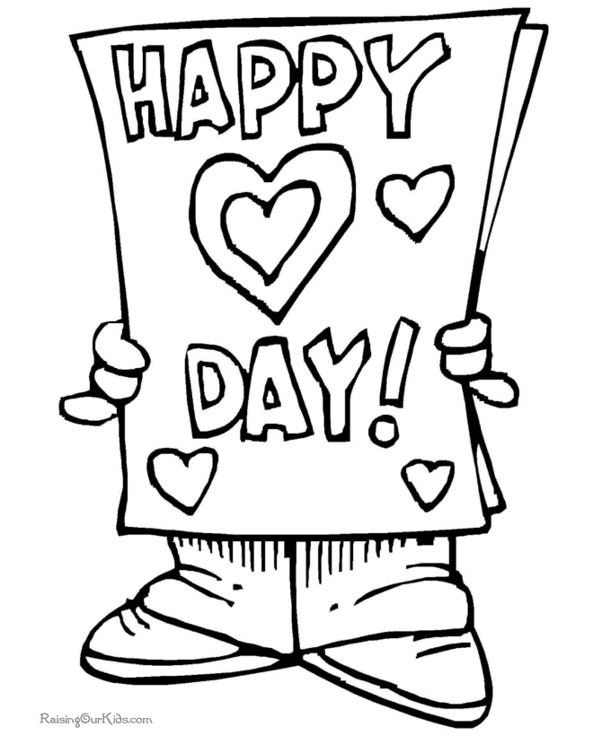 pre school valentine coloring pages - photo #43