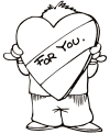Free Valentine coloring page