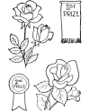 Free printable flower coloring page