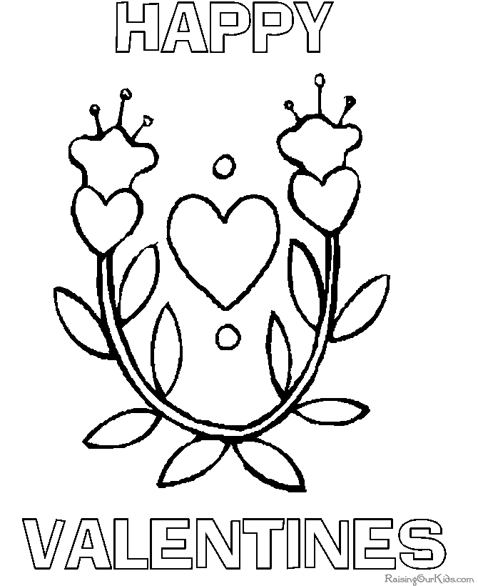 valentine crafts and coloring pages - photo #37