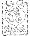 Free Valentines coloring pages