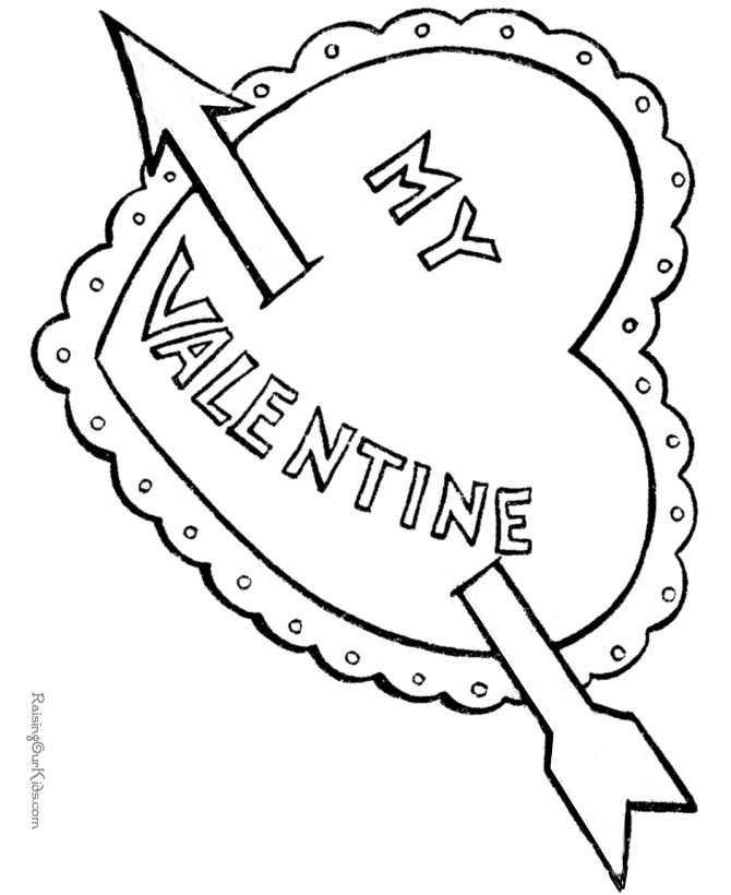 valentine printable coloring pages. Printable Valentine hearts