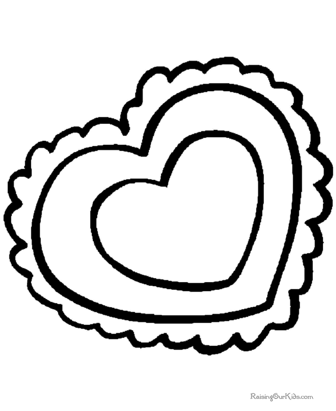 valentine coloring pages for preschool - photo #3