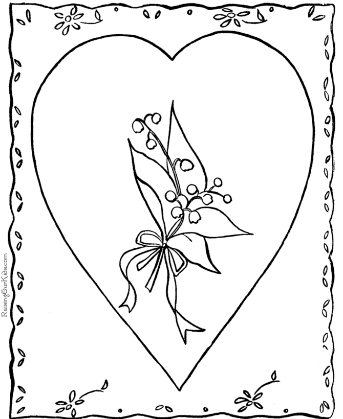 valentine coloring pages to print out - photo #2