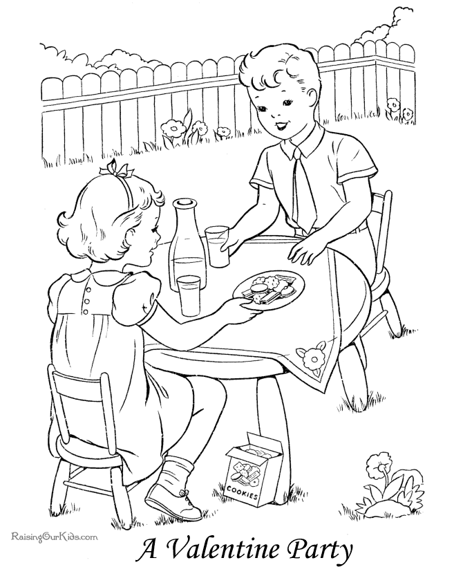 valentine coloring page. Valentine coloring pages for