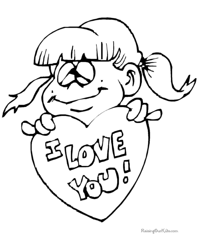 valentine poems and coloring pages for kids - photo #6