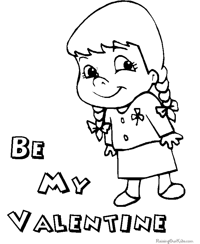 pre school valentine coloring pages - photo #25