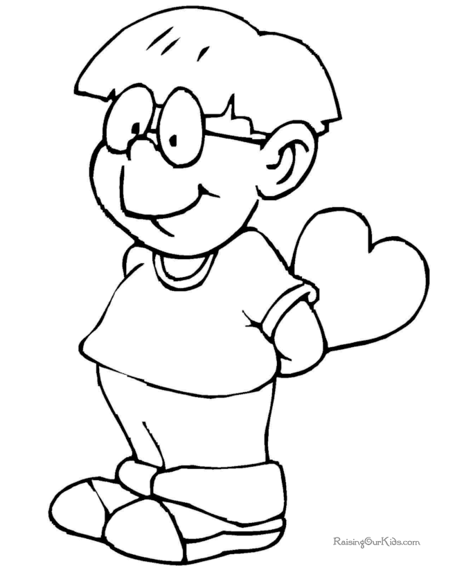 pre school valentine coloring pages - photo #16