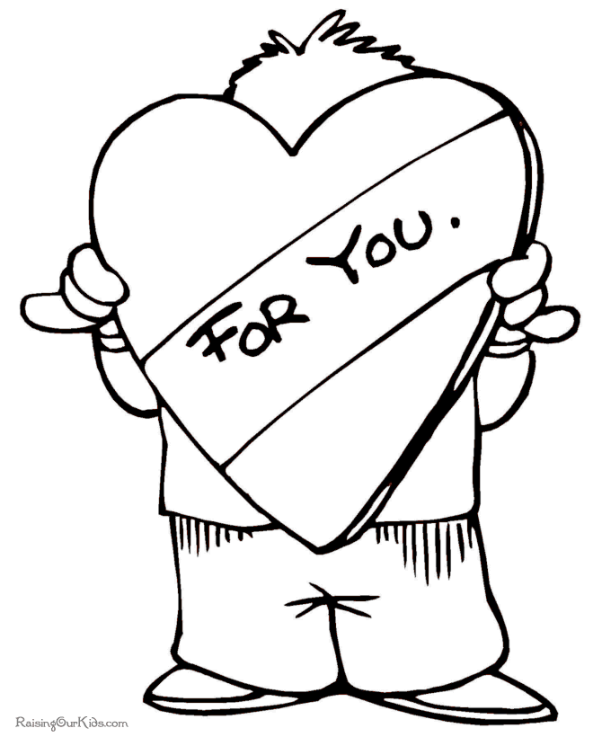 pre school valentine coloring pages - photo #5