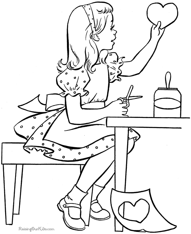 valentine coloring pages for kids to parents - photo #45