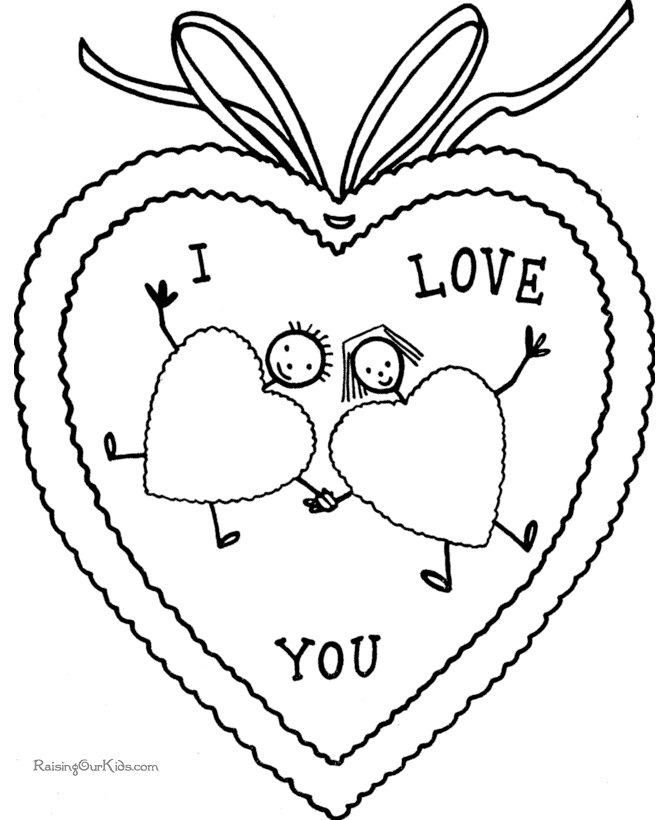valentine coloring pages printable free - photo #50