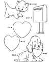 Cute Valentine Day coloring sheets