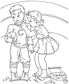 Valentine Day colouring sheets