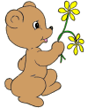 Valentine's Day coloring pages - Bear