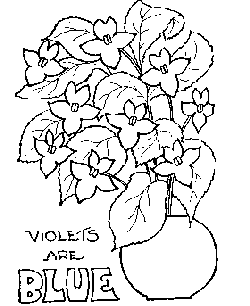 Valentine´s Day Flowers Coloring Page for kids