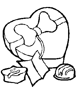 Valentine´s Day Gifts Coloring Pages