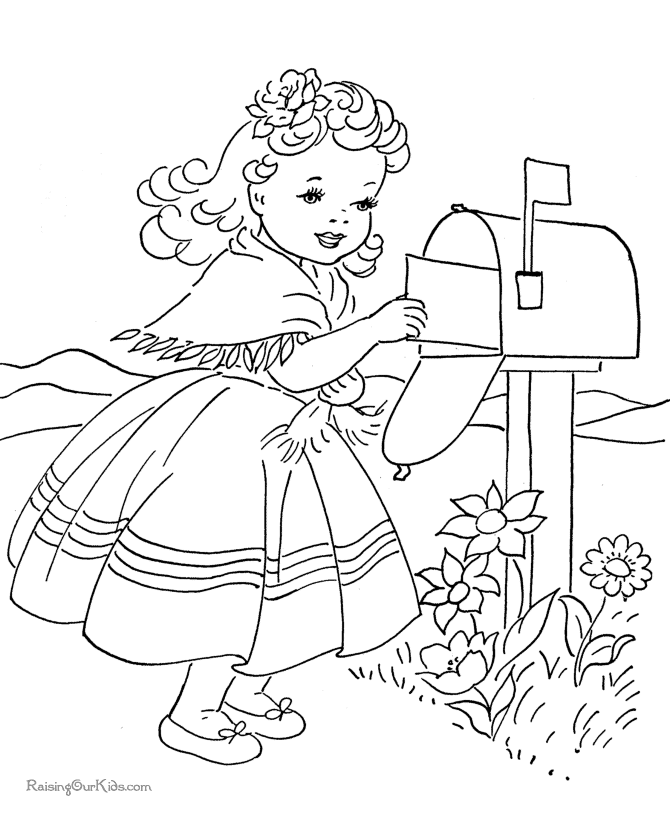 Valentine Day Card Coloring Page 004