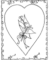 Free Coloring pages Valentine hearts