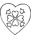 Printable Valentine hearts coloring pages