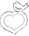 Printable Valentine coloring pages