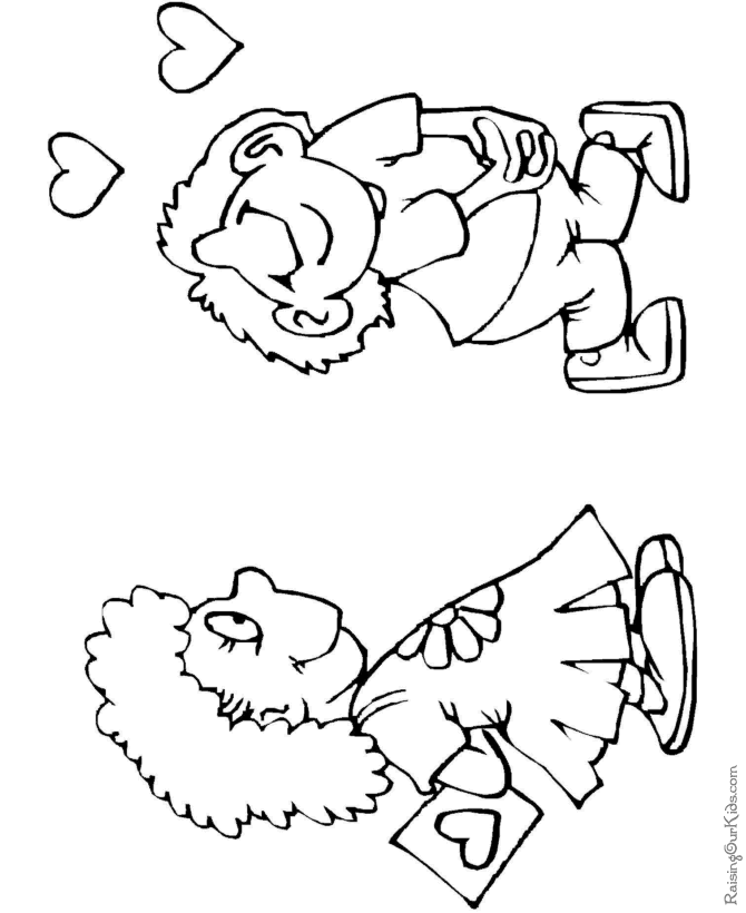 Free Valentines Day coloring pages
