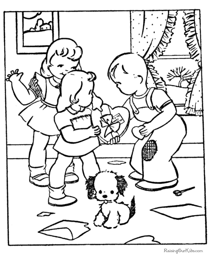 Free Valentine Day coloring pages