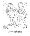 Valentine Day coloring pages