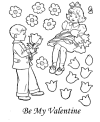Valentine Day coloring page